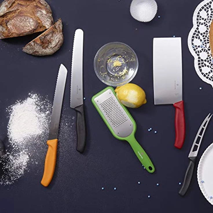 Victorinox feine Küchenreibe mit rutschfesten Gummifüßen, feine Reibe, Rostfrei, Edelstahl, Spülmaschinengeeignet – Bild 12