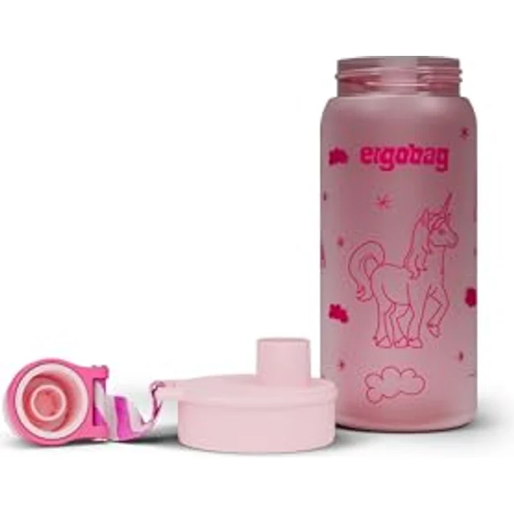 ergobag Trinkflasche, BPA-frei, 0,5 Liter, kinderleicht zu öffnen, geschmacksneutral – Bild 2