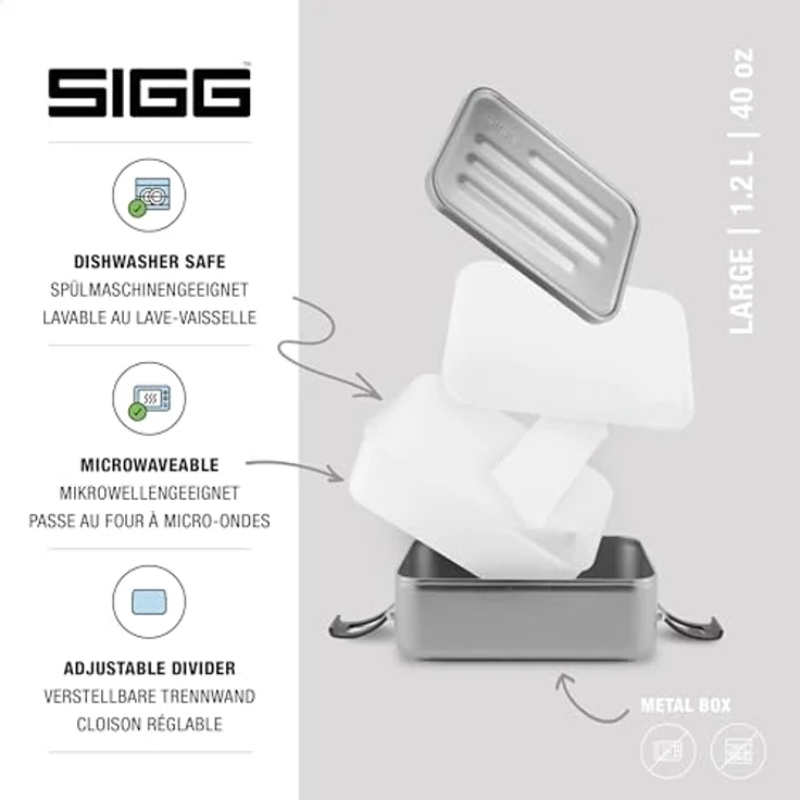 Sigg 8698 Metal Box Plus L Brotdose – Bild 3