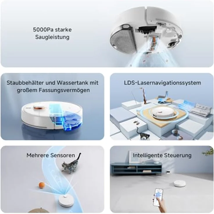 Xiaomi Robot Vacuum S40C, Staubsauger-Roboter mit smarten Funktionen und innovativer Navigation – Bild 2