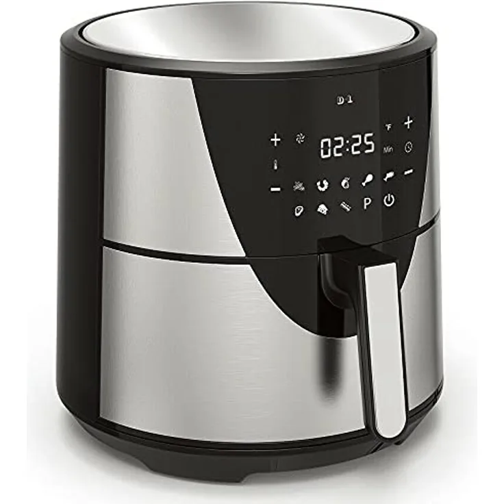 XXL Heißluftfritteuse 8L Fritteuse 1700W Heißluft Friteuse Grill Fritöse 57031 AWZ