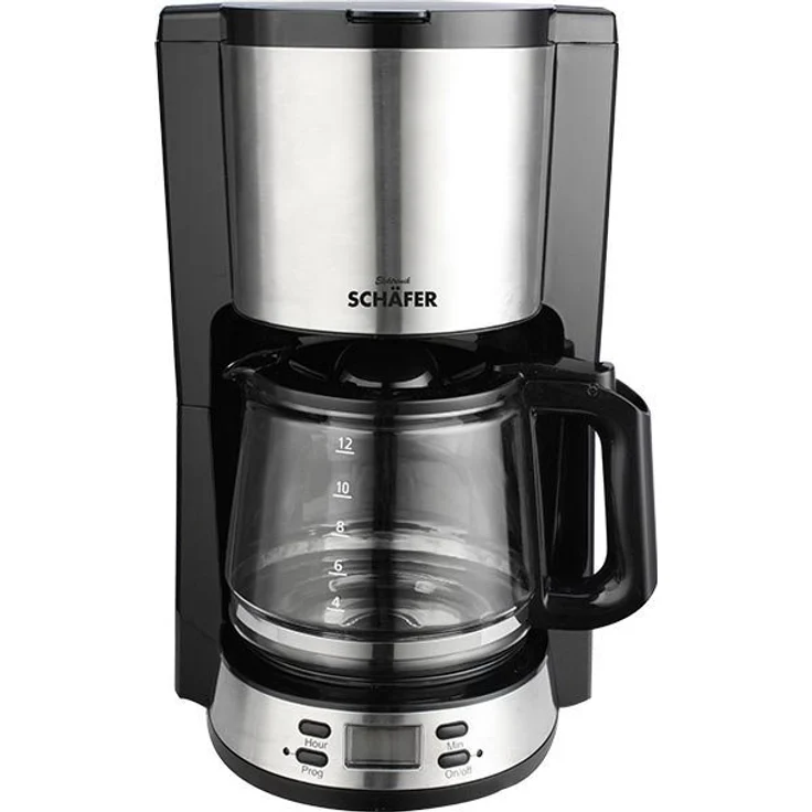 COFI 1453 Filterkaffeemaschine 1,5 Liter mit Timer und Edelstahl-Applikationen