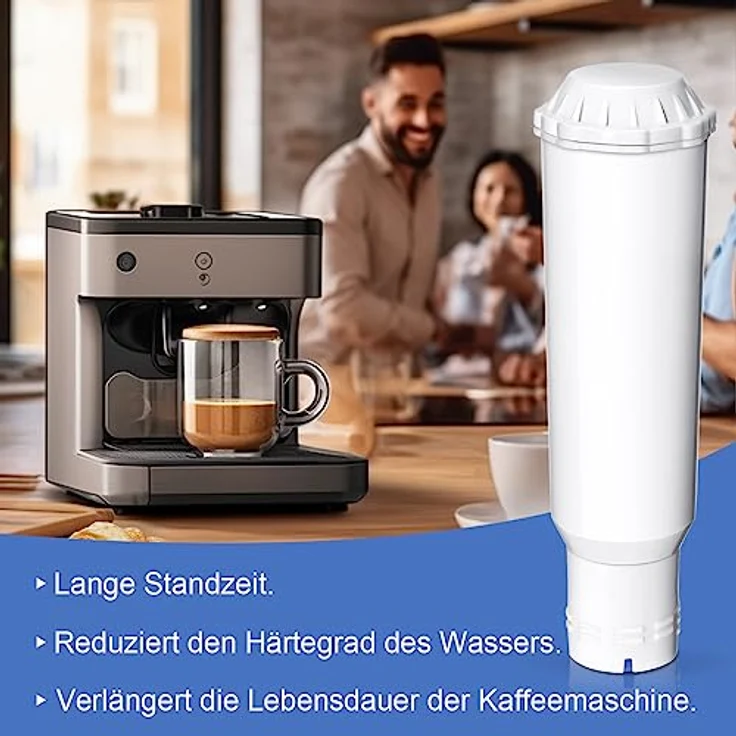 Filswa Wasserfilter Für Melitta®, Nivona®, Krups® F088, 6 Stück Filterpatronen - Schutz vor starker Verkalkung, kompatibel mit verschiedenen Kaffeemaschinen – Bild 4