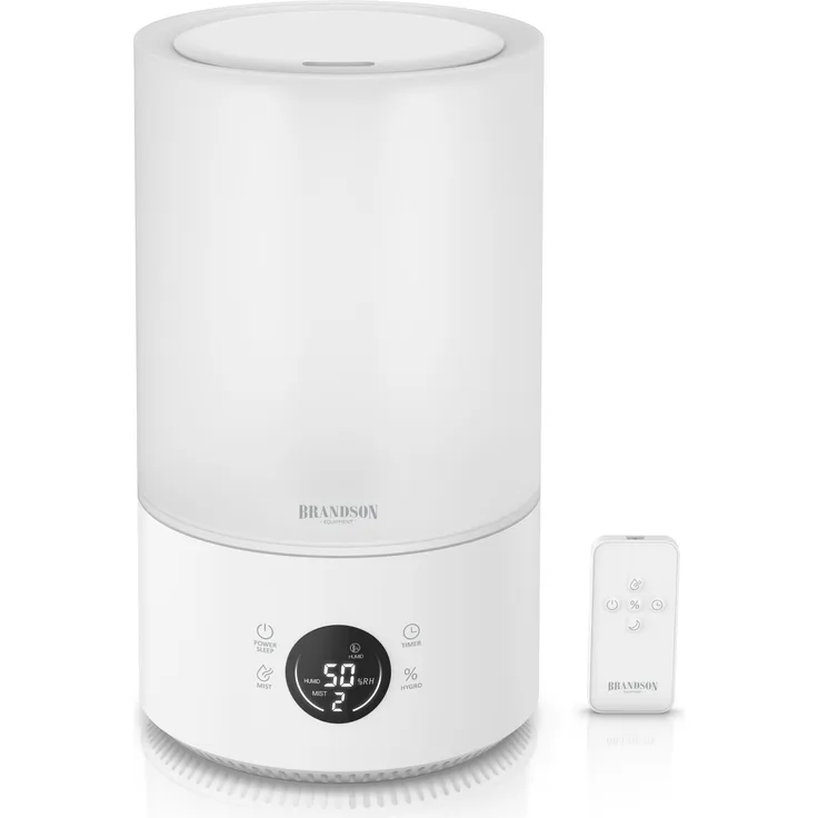 Brandson Luftbefeuchter Ultrasonic 4.2L, 3 Nebelstufen, Displayanzeige, Timer, Fernbedienung, leise, abschaltautomatisch