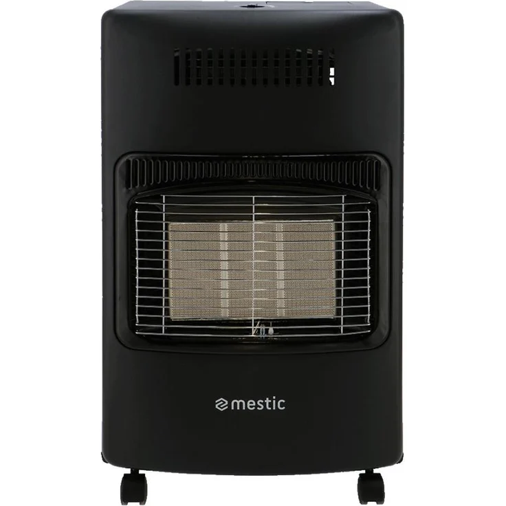Mestic MRK-100T, Mobile Heizung mit Infrarot- und Elektroheizung, 3 Heizstufen, schwarz