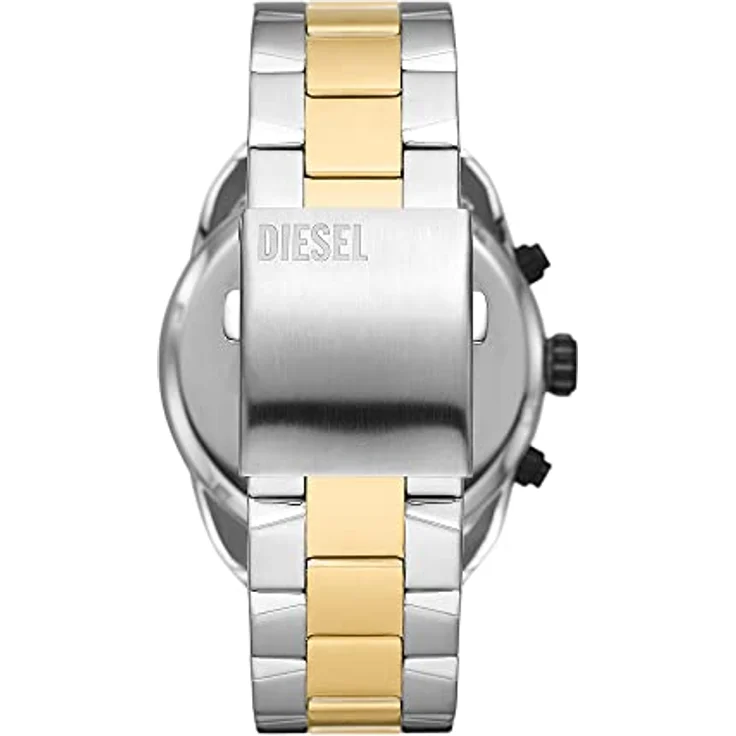 Diesel Herrenuhr Spiked, Chronographenwerk, 49MM Silbernes Edelstahlgehäuse mit Edelstahlarmband, DZ4627 – Bild 3