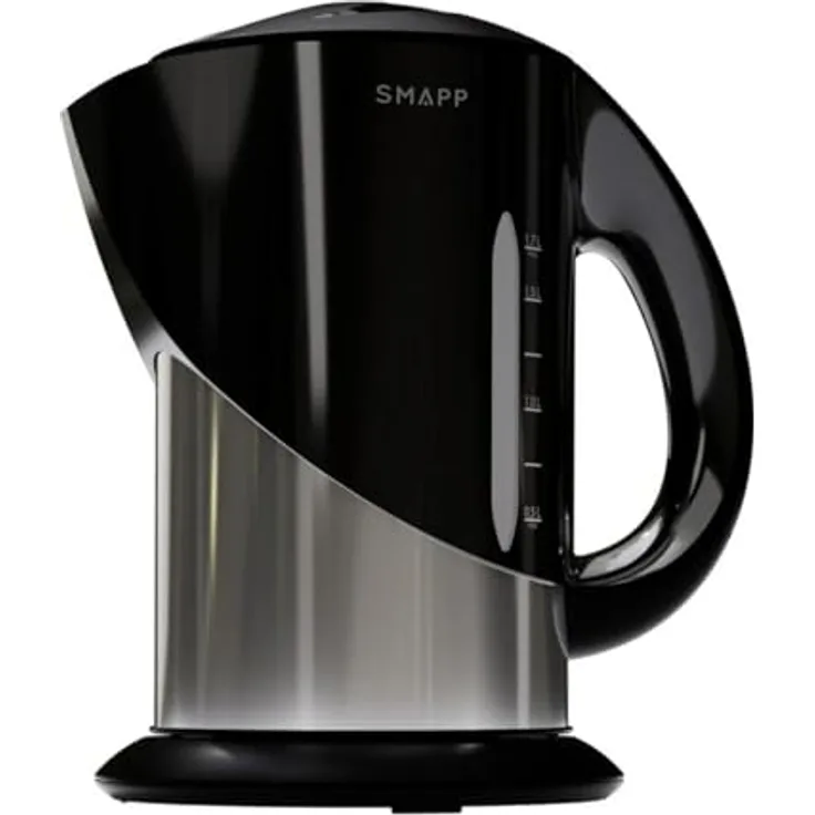 SMAPP Wasserkocher 442.2, Schwarz, Edelstahl, 2200 W, 1,7 l, Bunt