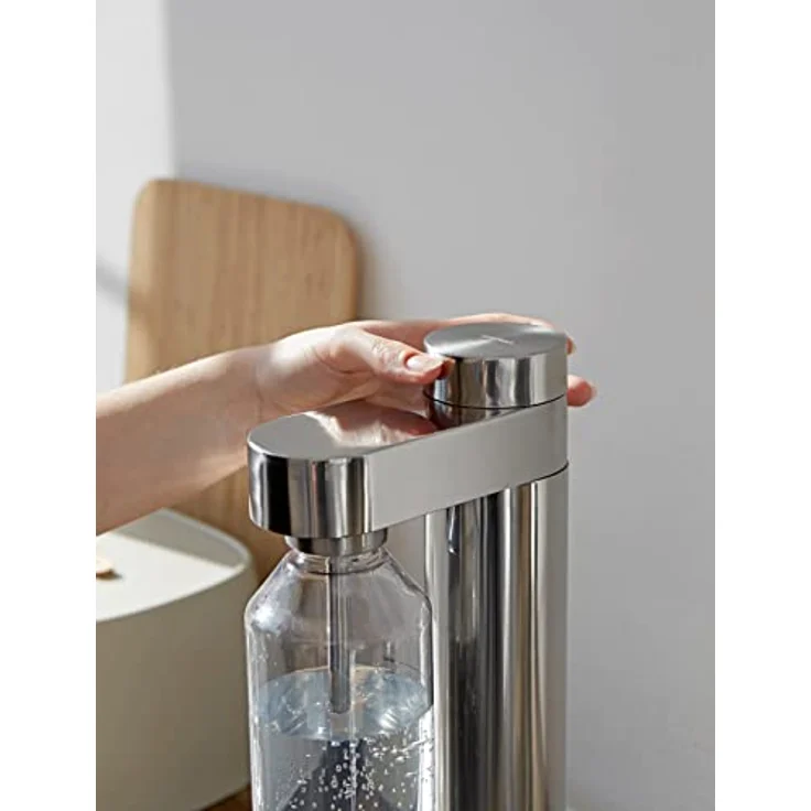 Stelton CO2 Carbonator, Brus Wassersprudler Edelstahl – Bild 3