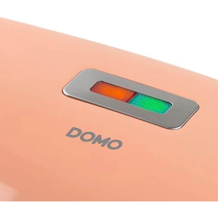 Domo DO1106C Sandwichmaker/Waffeleisen 2 in 1 mit Wechselplatten, Lachs – Bild 4