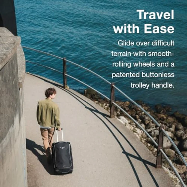 Osprey Daylite 115, 2 Rollen Reisetasche mit 115 l Volumen, Schwarz, 82 cm, wetterfest und arretierbarer Griff – Bild 5