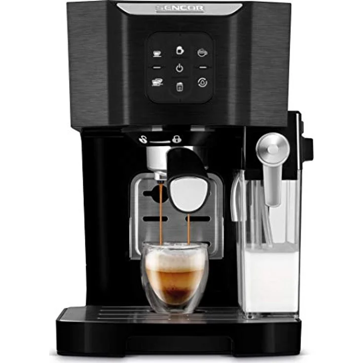 Sencor Ekspres ciśnieniowy Sencor SES4040BK, Kaffeevollautomat, Silber – Bild 1