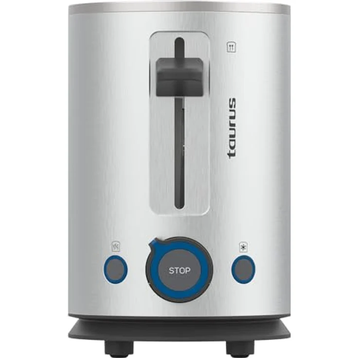 Taurus Mytoast II Legend Toaster | 900 W | 2 Schlitze | 7 Bräunungsstufen | Auftauen, Aufwärmen und Abbrechen | Edelstahl | Krümelschublade | Extra Lift – Bild 2