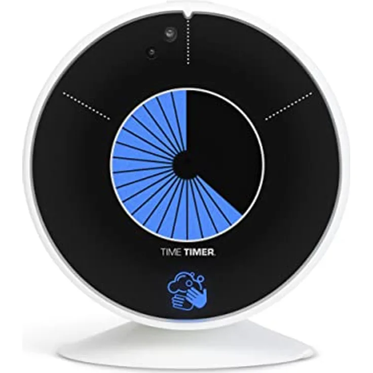 Time Timer WASH - 30 Sekunden visueller Timer zur Förderung des richtigen Händewaschens für Kinder und Erwachsene - zum Freisprechen, berührungsloses Händewaschen, Badezimmertimer mit optionalem Musik