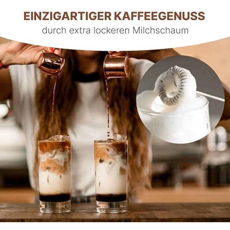 ProfiCook® Milchaufschäumer | Batteriebetrieben | elektrischer Milchaufschäumer ideal für Cappuccino, Latte Macchiato o. Matcha-Tee | Milchaufschäumer Stab | Drehzahl 13000 U/min | PC MS 1273 – Bild 2
