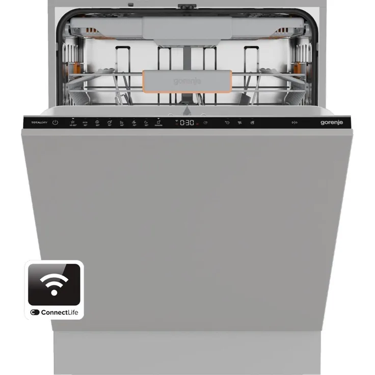 Gorenje G600 Vollintegrierbarer Geschirrspüler, 60 cm, Edelstahl, 16 Maßgedecke, 7 Programme, AquaStop