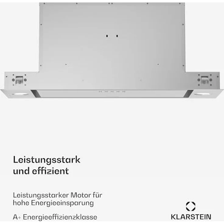 Klarstein TurboMax Unterbauhaube, 75 cm, 380 m³/h Luftdurchsatz, Energieeffizienz A+, LED-Beleuchtung, 3 Gebläsestufen, Kohlefilter, Weiß – Bild 4