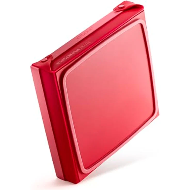 coox WUNDERFORM Frame MQ, faltbare Silikon-Backform mit Metallverstärkung, 3 Liter, spülmaschinenfest, 25,5 x 24 x 5,5 cm – Bild 2