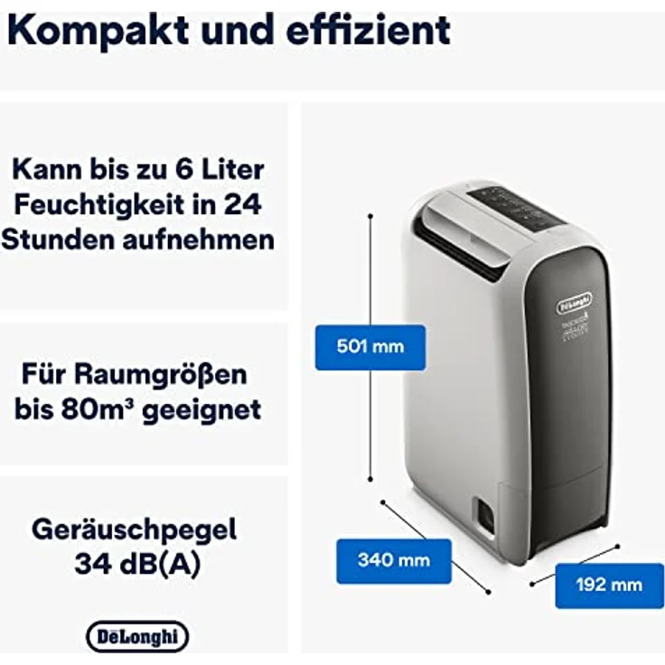 De'Longhi DNS65 Luftentfeuchter, 0148112605 – Bild 3