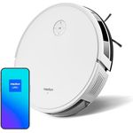 MEDION Saugroboter S35 (App- und Sprachsteuerung, 4000Pa Saugkraft, Gyro-Navigation in systematischen S-Linien, Teppicherkennung, Wandsensoren)