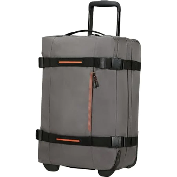 American Tourister URBAN TRACK Duffle mit Rollen, grau, 35 l, Handgepäck mit TSA-Schloss und geräuscharmen Rollen – Bild 2