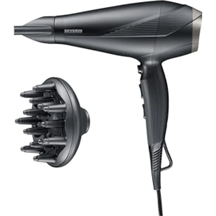 SEVERIN Haartrockner HT 0167, langlebiger AC-Motor, Ionic-Technologie, perfektes Styling, 2.300 Watt, schwarz – Bild 1