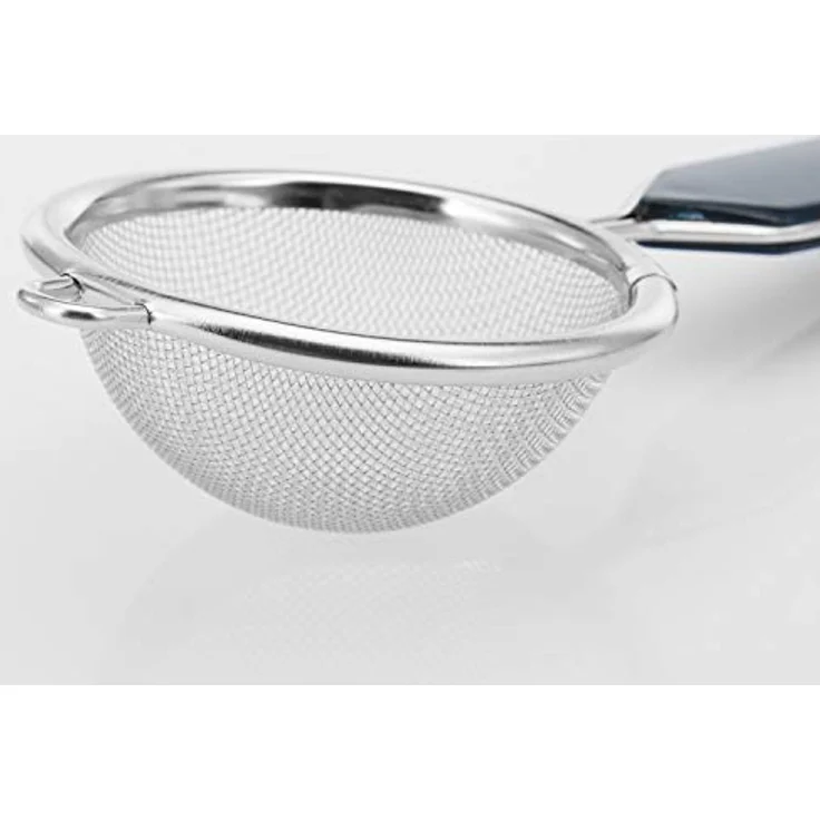 Westmark Sieb-Set 3tlg., Teesieb ø 7 cm + Haushaltssieb ø 16 cm + 20 cm, Traditionell, Kunststoff/Rostfreier Edelstahl, Silber/Schwarz 128122E6 – Bild 3