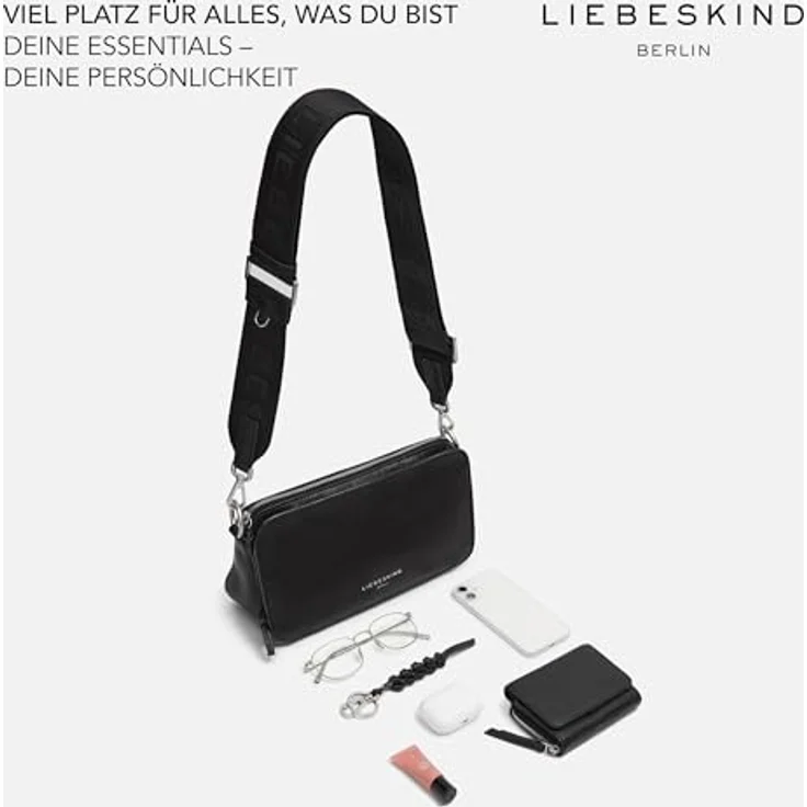 Liebeskind Clarice Umhängetasche, 100% Leder, 27 cm x 8 cm x 15 cm, braun – Bild 3