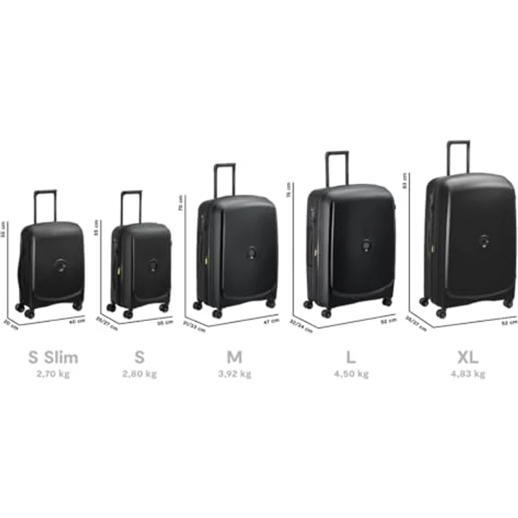 DELSEY PARIS Belmont Plus Expandable 4 Double Rolls MR Trolley M Black – Bild 6