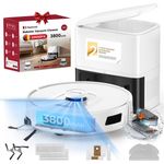 redroad Saugroboter 20000 Pa, 4-in-1 mit Wischfunktion, Absaugstation, HEPA-Filter, LiDAR Navigation, Wi-Fi 2,4/5 GHz, automatisches Aufladen, schwarz