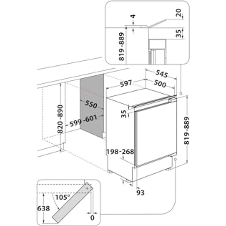 Bauknecht GSU 8F2, Gefrierschrank mit 91 l Nutzvolumen, 10 kg/24h, 41 dB, Energieeffizienzklasse E, Weiß – Bild 5