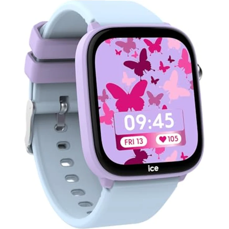ICE-WATCH Ice smart junior 3.0 FM Purple Soft Blue, geolokalisierbare Uhr für Mädchen mit Silikonarmband, wasserdicht IP68, 1.75 Zoll – Bild 3