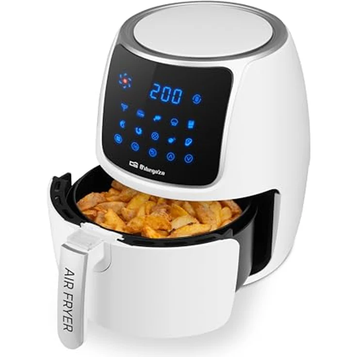 Orbegozo FDR 64, Fritteuse ohne Öl, 1500 W, 4 l, Weiß-Schwarz – Bild 1