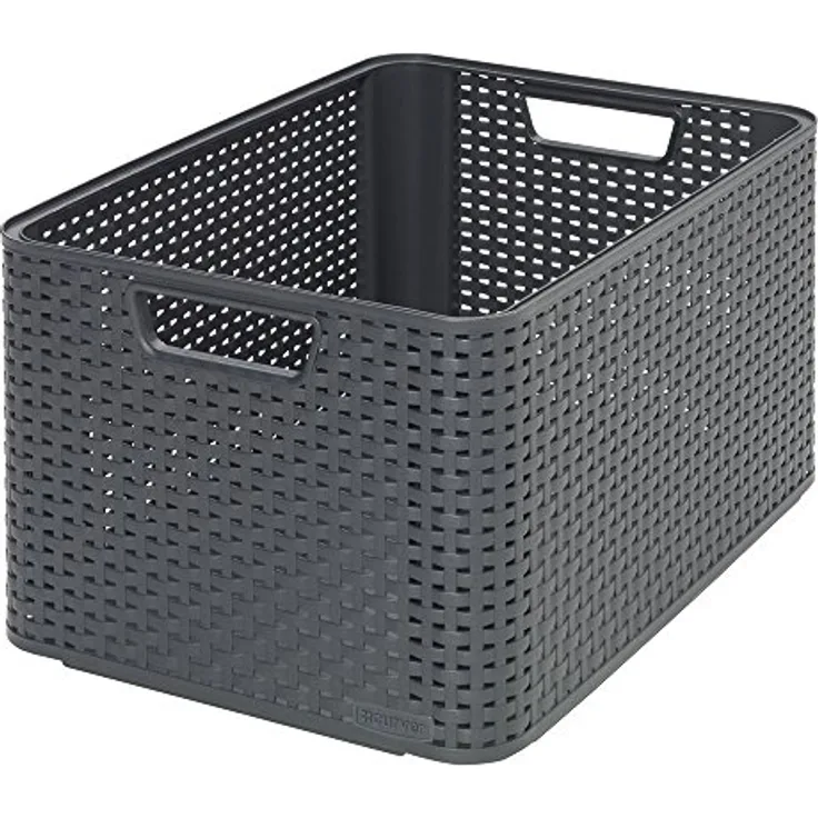 Curver Aufbewahrungsbox, Polypropylene, anthrazit, 43.6 x 32.6 x 23 cm - Preisvergleich