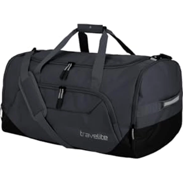 Travelite Kick Off Reisetasche L, 60 cm, dunkel anthrazit, 100% Polyester – Bild 2