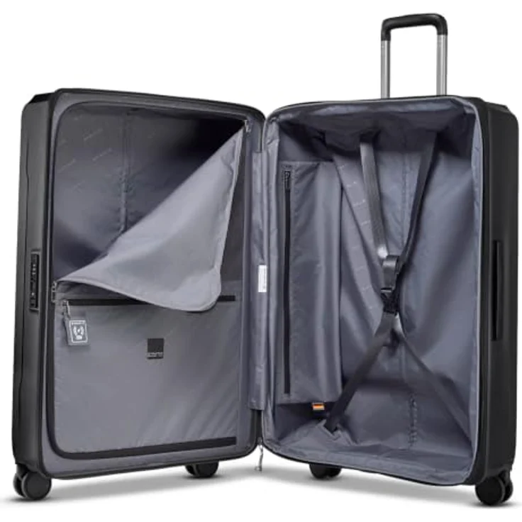 Stratic PHOENIX SL Trolley L, 76 cm erweiterbar, 4 Doppelrollen, Hartschale im Streifendesign, TSA-Zahlenschloss – Bild 7