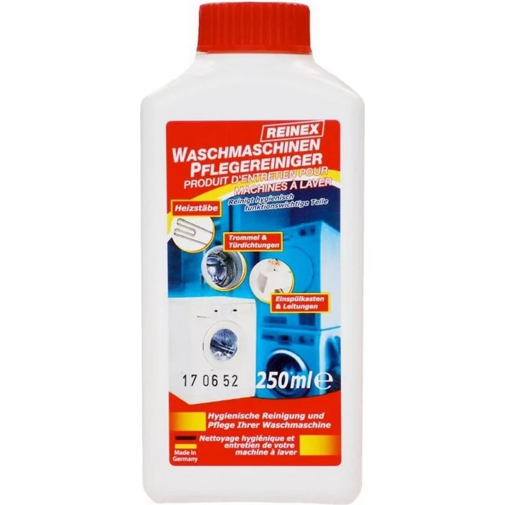 Reinex Waschmaschinen-Pflegereiniger, 20x 250ml Kalkentferner Großpackung 5L für effektive Reinigung