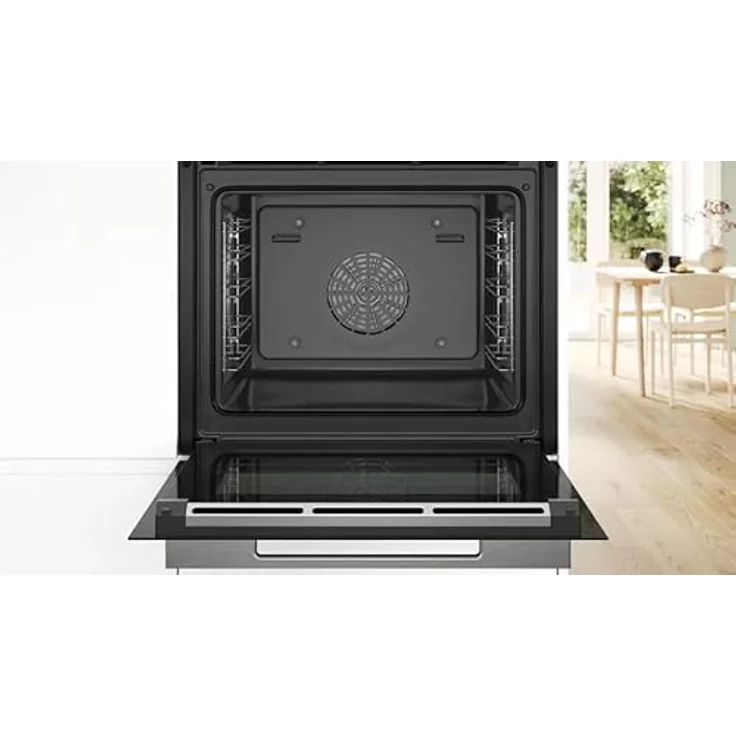 BOSCH HRG7361B1, Multifunktionsofen mit Dampfzusatz, 60 cm, Serie 8, TFT TouchControl Plus, AirFry, Home Connect, Schwarz – Bild 3