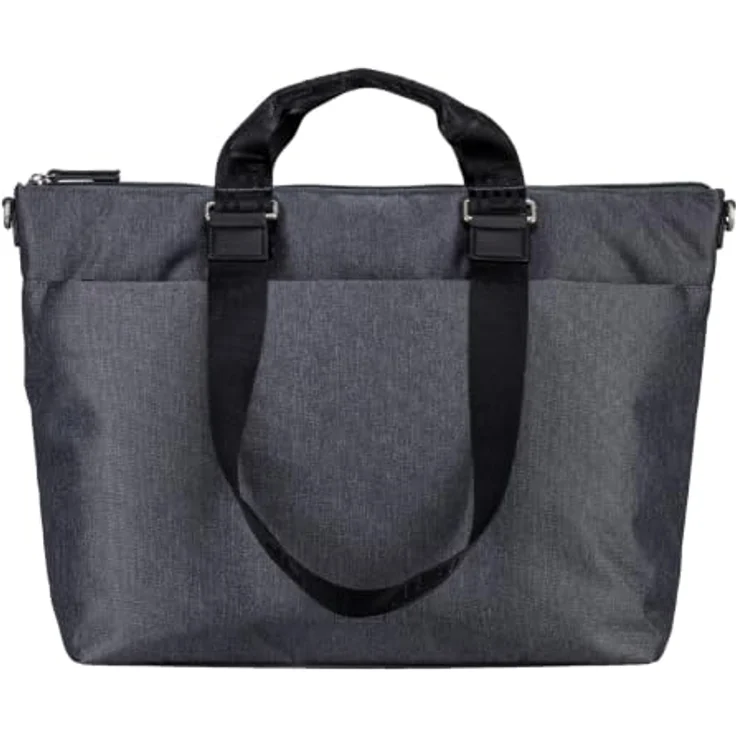 Jost Bergen Shopper Tasche 47 cm, grau, 100% Polyester, 47 cm x 11.5 cm x 32 cm – Bild 1