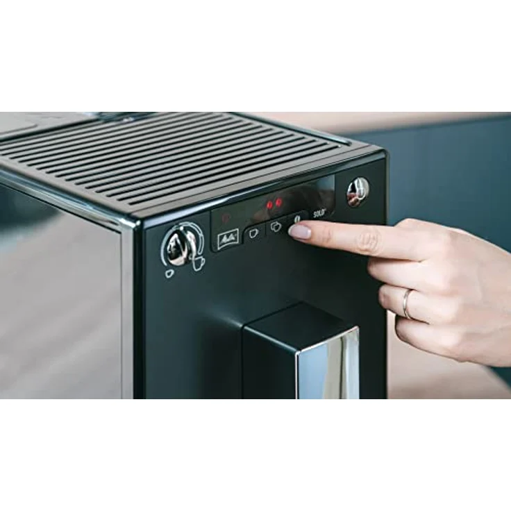 Melitta Solo Kaffeevollautomat (Exzellenter Kaffee-Genuss dank Vorbrühfunktion und herausnehmbarer Brühgruppe) 1,2 l, E 950-444 frosted, Matt Schwarz – Bild 3