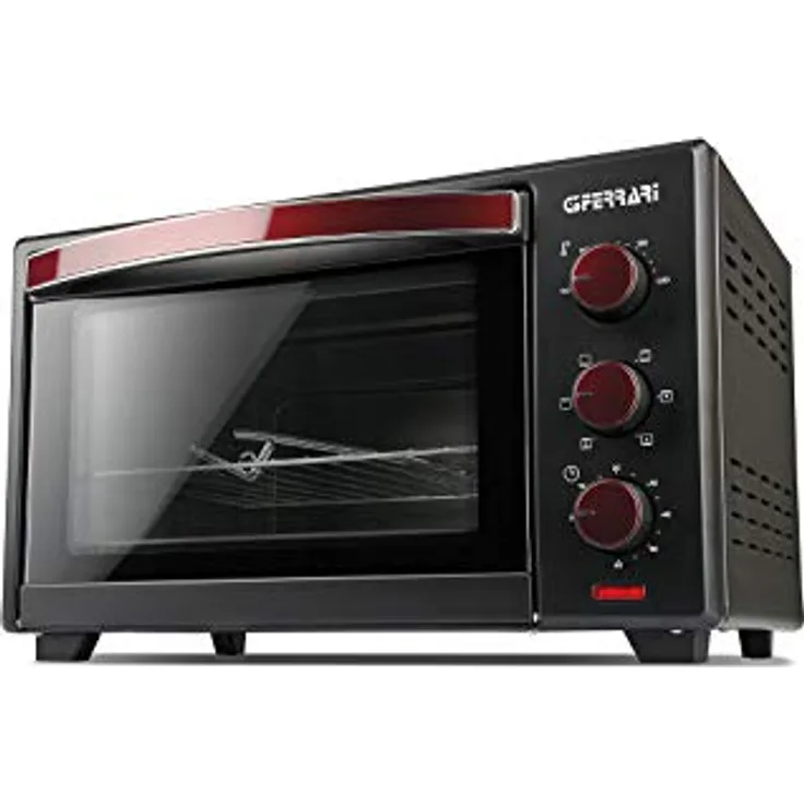 G3 Ferrari Mini-Elektrobackofen G10132, 28 l, Kleinbackofen, Schwarz