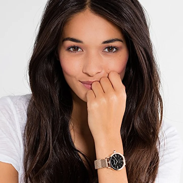 THOMAS SABO Damen Armbanduhr Glam Spirit Roségold Analog Quarz Edelstahl WA0249-265-203-33 mm - Hochwertige Damenuhr mit Wasserdichtigkeit – Bild 2