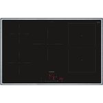 Siemens ED845HWB1E iQ500, Smartes Induktionskochfeld, 80 cm, Schwarz, Mit Rahmen aufliegend, Kombi-Induktion, Dunstabzugsautomatik – das perfekte Zusammenspiel von Kochfeld und Dunstabzugshaube