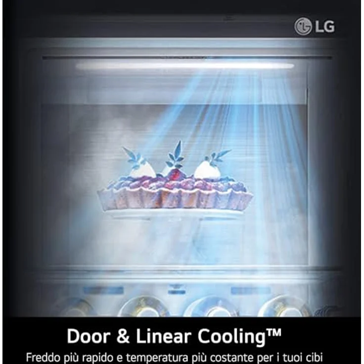 LG GML960EVBE Side-by-Side Kühlkombination Freistehend 641 l E Schwarz- Total NoFrost, LED-Innenbeleuchtung – Bild 3