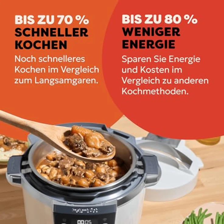 Instant Pot Pro 112-0001-01-EU, Multikocher 10-in-1 mit 1200 W, 5.7 l Schüssel, Farbe Coconut White – Bild 8