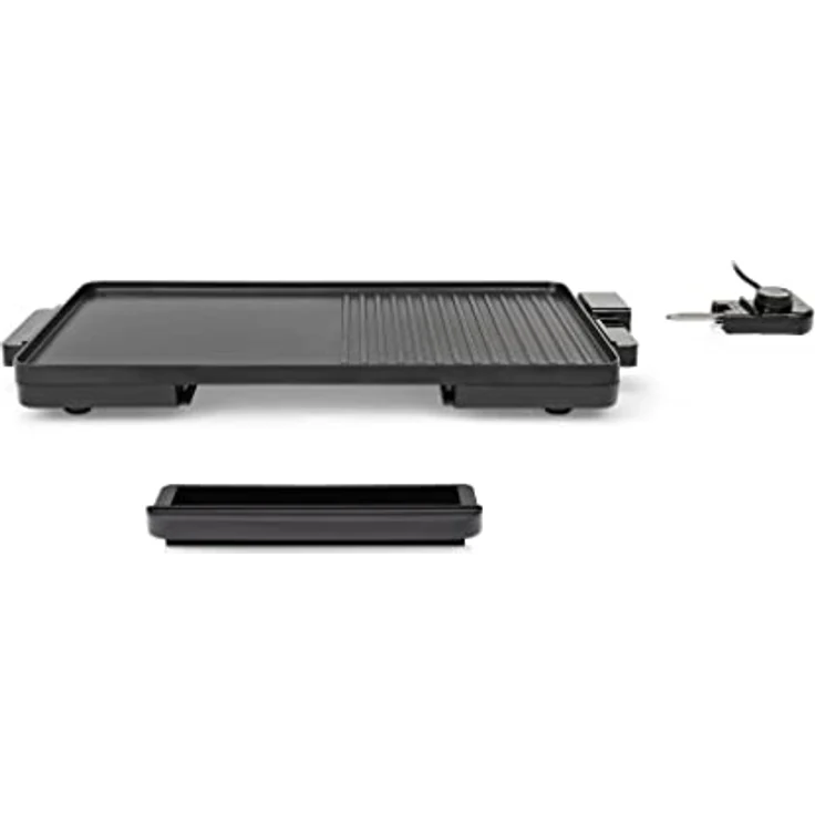 Tristar Tischgrill - 2000 Watt, Antihaftbeschichtung, Fettauffangbehälter, 49 x 27 cm Grillfläche, BP-2750 – Bild 3