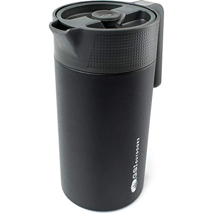 GSI Outdoors Glacier Stainless Kafeepresse schwarz, Camping und Wandern, Unisex, für Erwachsene – Bild 1