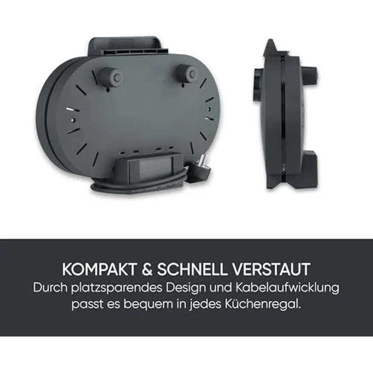 Severin Waffeleisen DG 2484, 1200 W mit Doppelwaffelplatte, einstellbarem Temperaturregler und antihaftbeschichteter Oberfläche – Bild 6