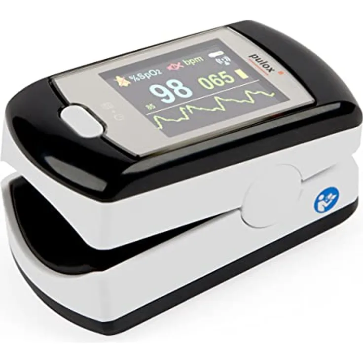 Pulsoximeter PULOX PO-300 mit Farbdisplay und Alarm, inkl. Software für Langzeitaufnahme