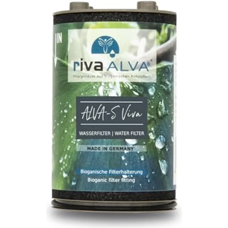 Riva rivaALVA-S Viva Wasserfilter am Wasserhahn - Schwarz, Premium Blockaktivkohle, nachhaltiges Filtergehäuse, vielseitige Anwendungsmöglichkeiten – Bild 2