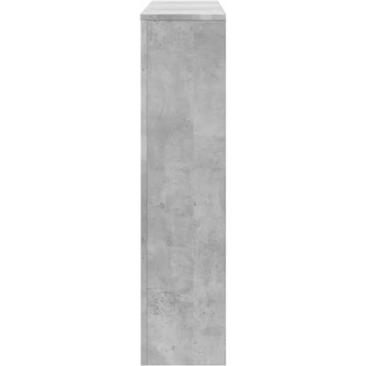 vidaXL Heizkörperverkleidung Betongrau, 149x20x82 cm Holzwerkstoff mit modernem Latten-Design und pflegeleichter Oberfläche – Bild 6
